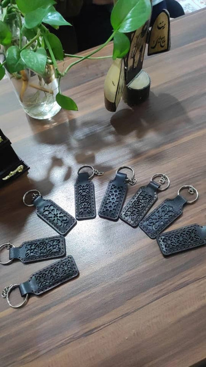 جاکلیدی طرح اسلیمی رنگ مشکی